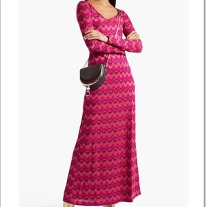 Missoni crochet knit maxi